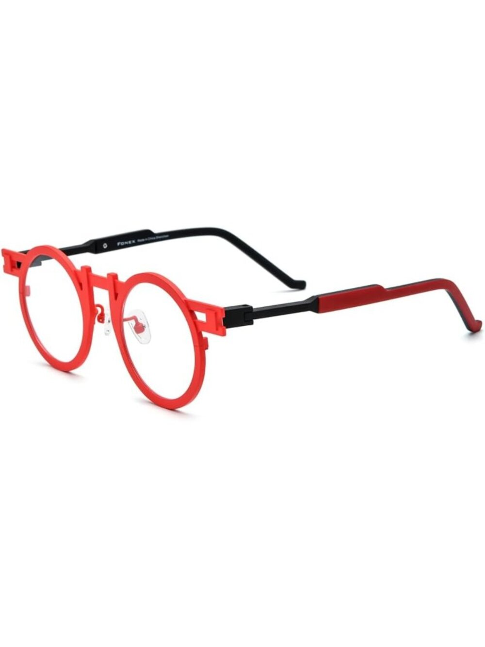 Colorful Retro Round Eyeglasses Frame for Women - Pure Titanium Stylish Eyewear